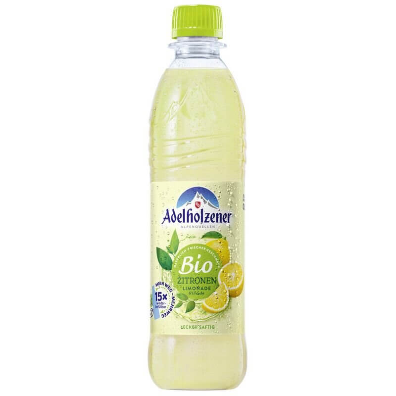 Adelholzener Bio Zitronenlimonade 0,5l MEHRWEG