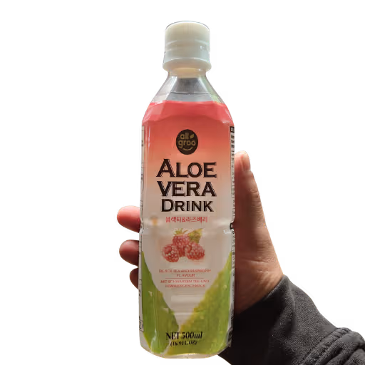 All Groo Aloe Vera Drink Black Team and Raspberry 0,5l EINWEG