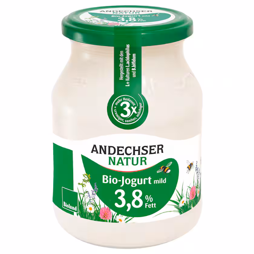 Andechser Natur Bio-Jogurt Natur 500g MEHRWEG