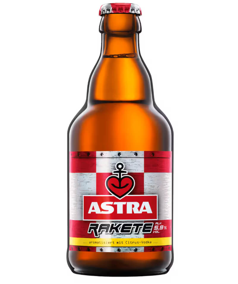 Astra Rakete mit Citrus-Vodka 0,33l MEHRWEG