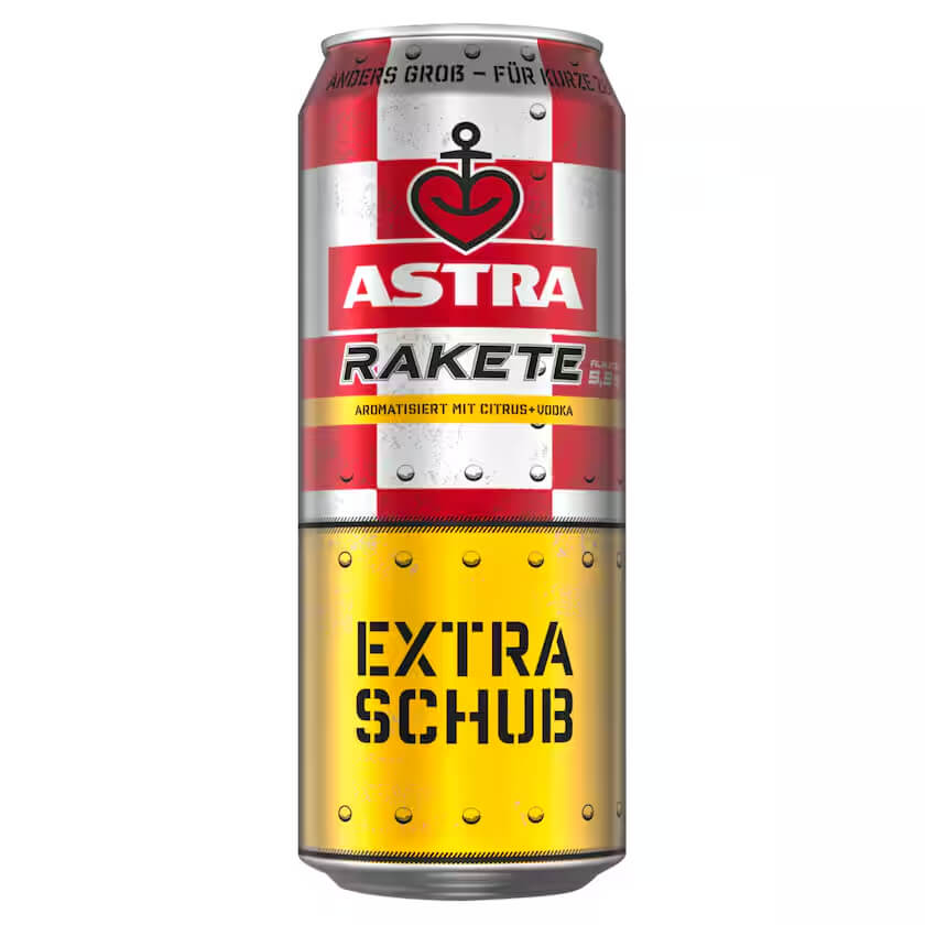 Astra Rakete mit Citrus-Vodka 0,568l EINWEG