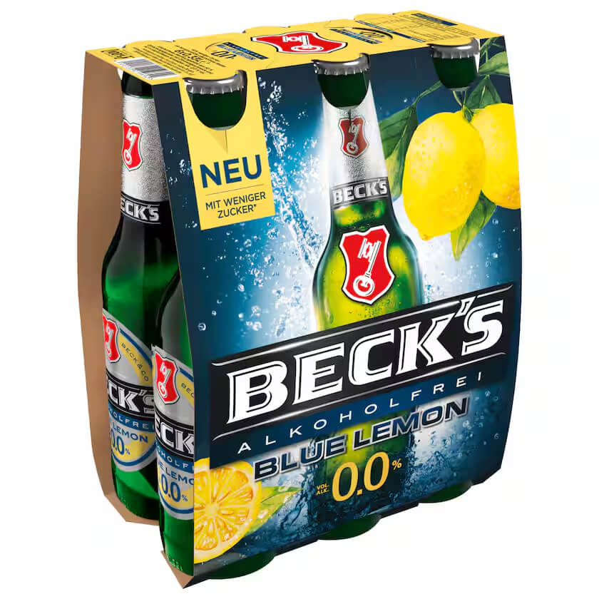 Beck’s Alkoholfrei Blue Lemon 0,33l MEHRWEG