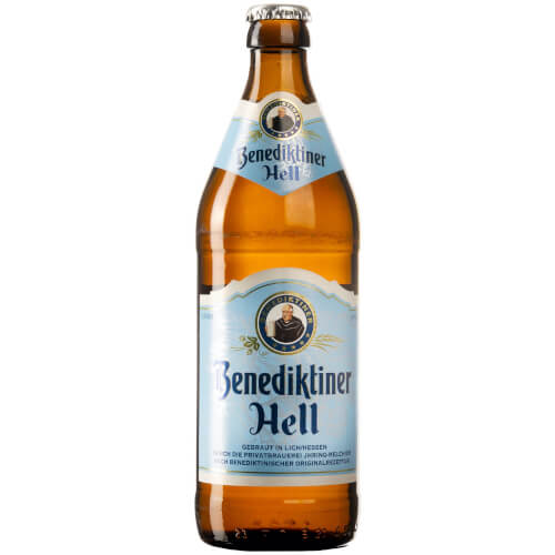 Benedektiner Hell 0,5l MEHRWEG