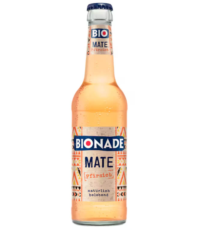 Bionade Bio Mate Pfirsich 0,33l MEHRWEG