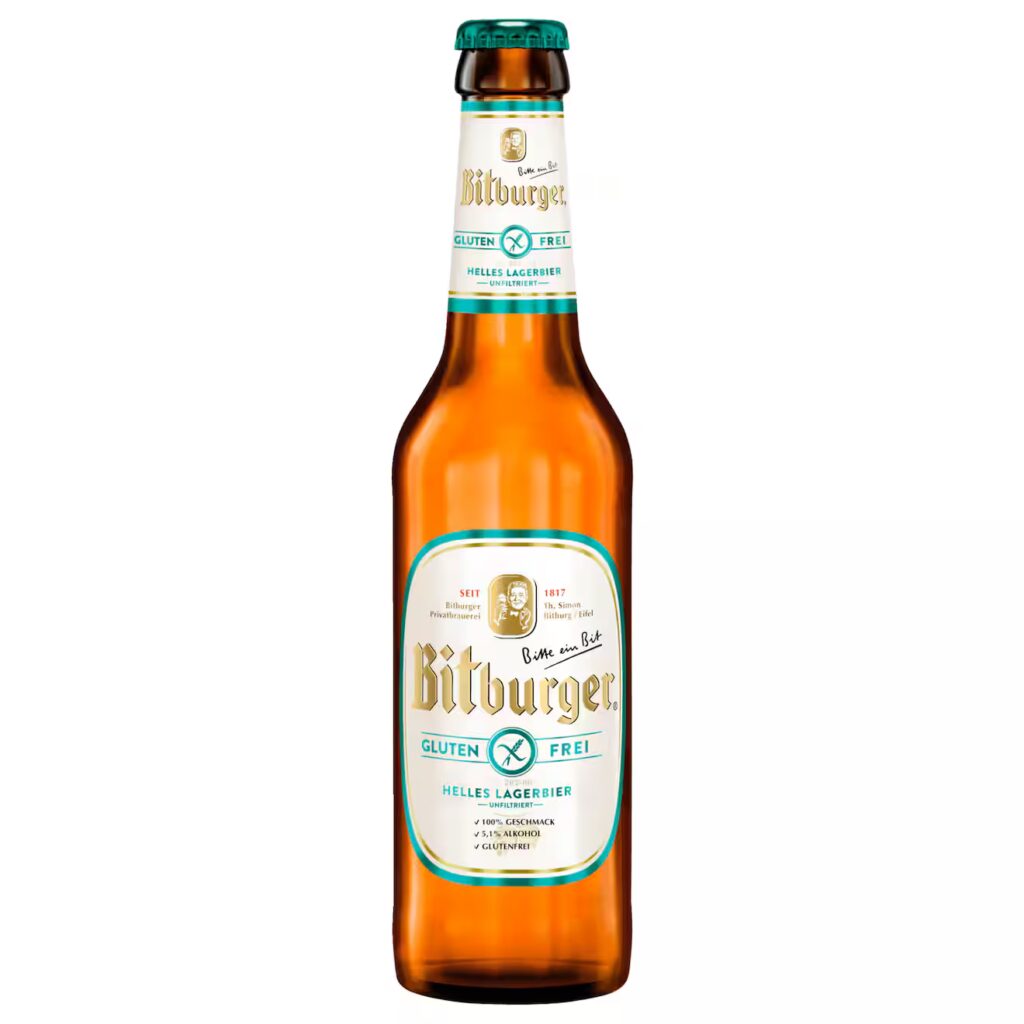 Bitburger Helles Lagerbier glutenfrei 0,33l MEHRWEG