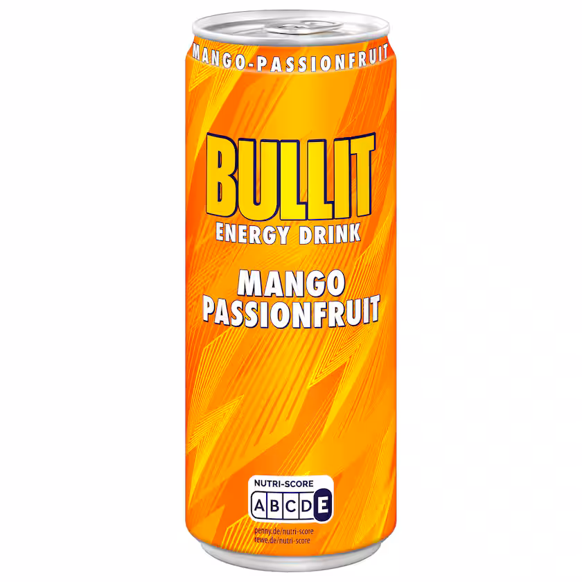 Bullit Energy Drink Mango Passionsfruit 0,5l EINWEG