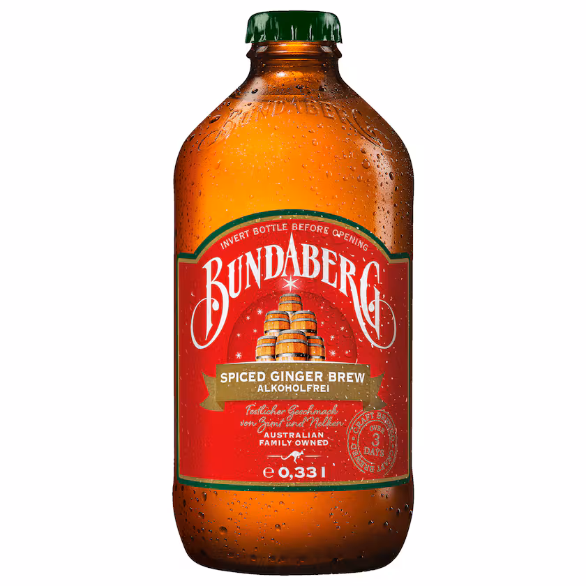 Bundaberg Spiced Ginger Brew Zimt und Nelken 0,33l MEHRWEG