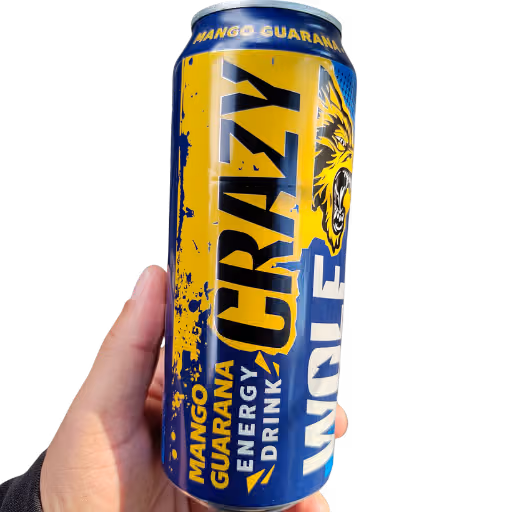 Crazy Wolf Energy Drink Mango Guarana 0,5l EINWEG