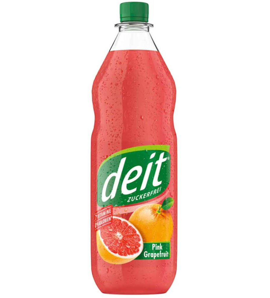 Deit Pink Grapefruit zuckerfrei 1,0l MEHRWEG