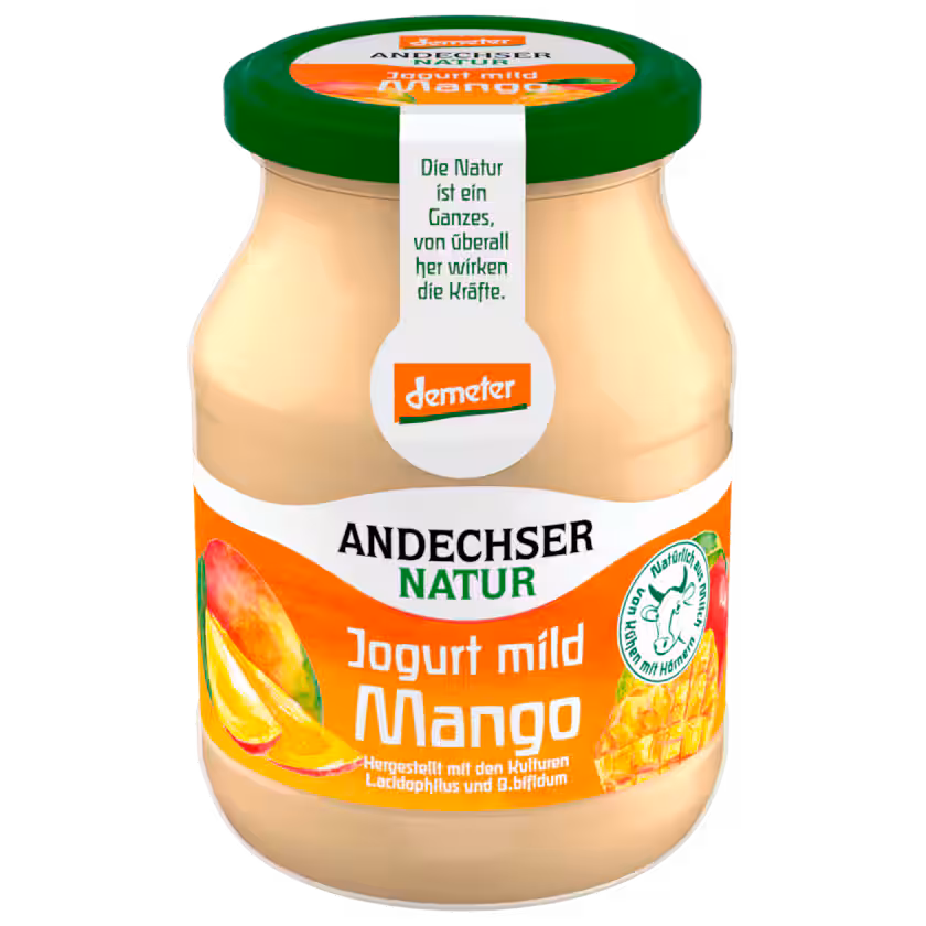 Demeter Andechser Natur Joghurt mild Mango 0,5l MEHRWEG