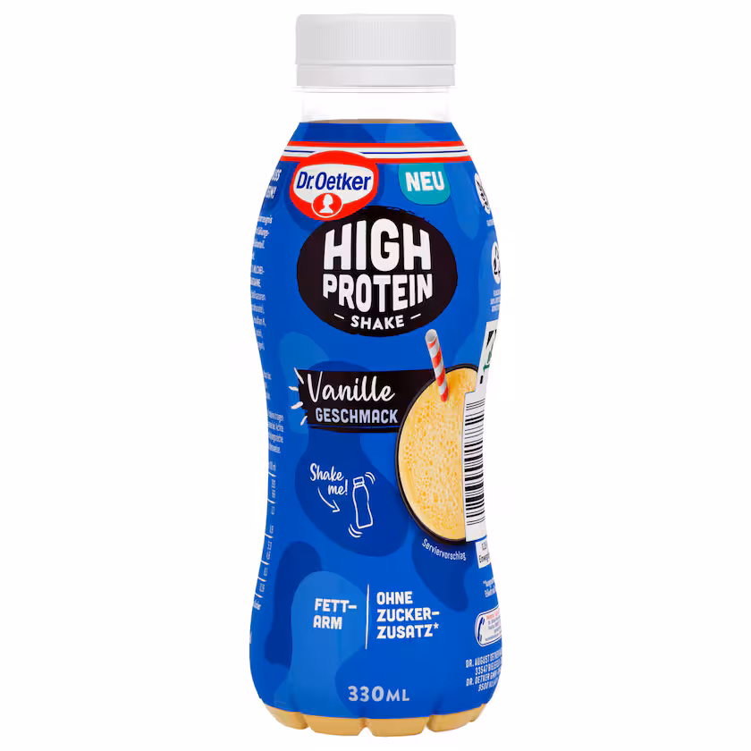Dr. Oetker High Protein Shake Vanille 0,33l EINWEG