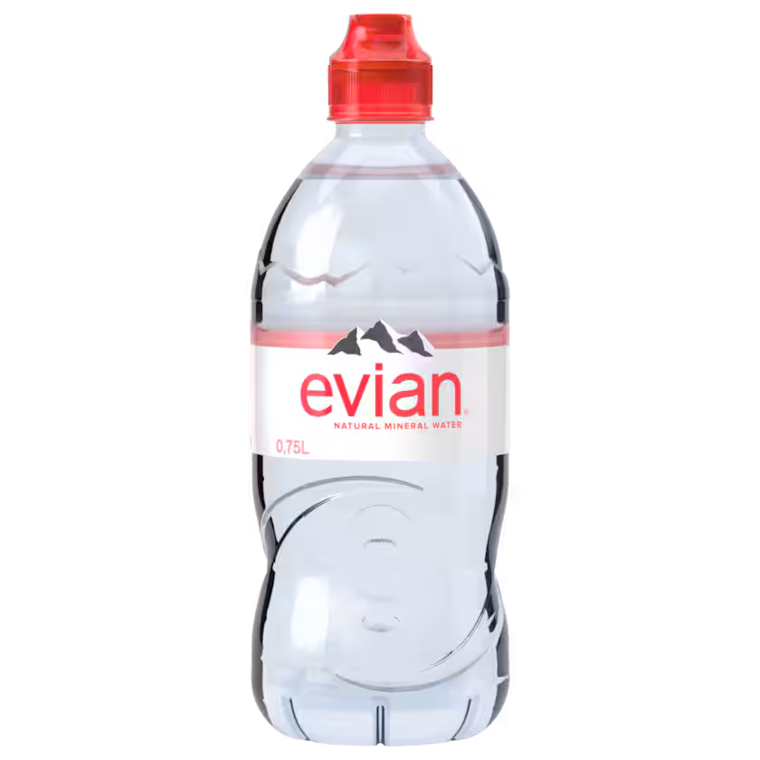 Evian Mineralwasser Still 0,75 l EINWEG