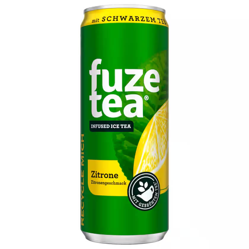 Fuze Tea Schwarzer Tee Zitrone 0,33l EINWEG