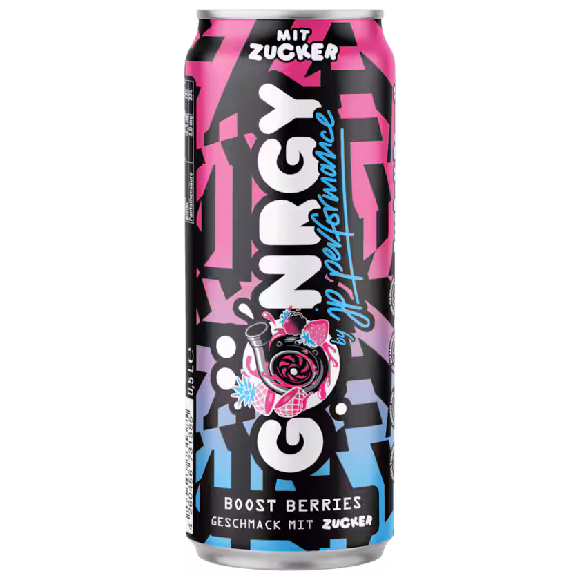 Gönrgy Energydrink Boost Berries Zucker 0,5l EINWEG