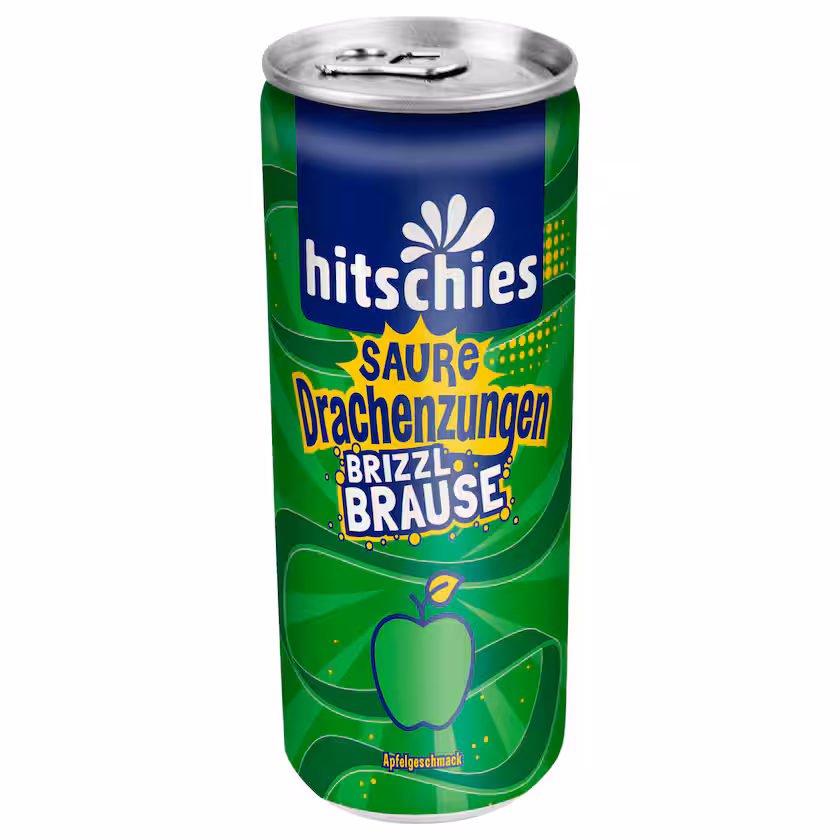 Hitschies Saure Drachenzungen Brizzl Brause Apfel 0,25l EINWEG