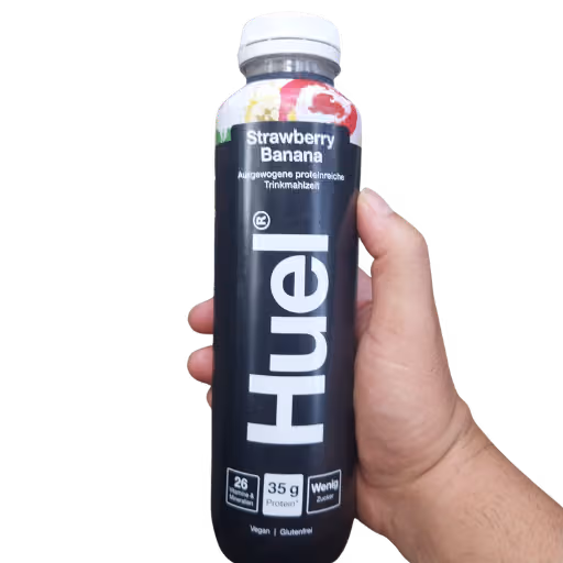 Huel Strawberry Banana Trinkmahlzeit vegan glutenfrei 500ml EINWEG