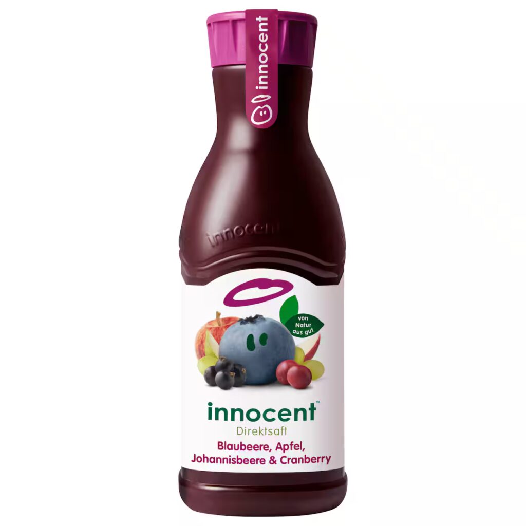 Innocent Direktsaft Blaubeere, Apfel, Johannisbeere & Cranberry 900ml EINWEG