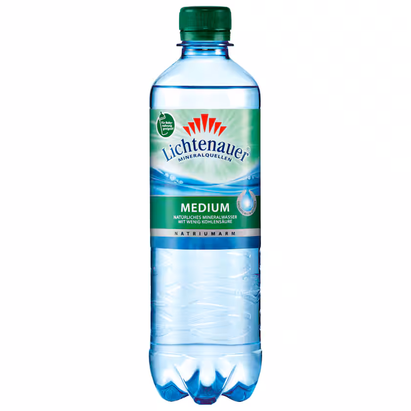 Lichtenauer Mineralwasser Medium 0,5l EINWEG