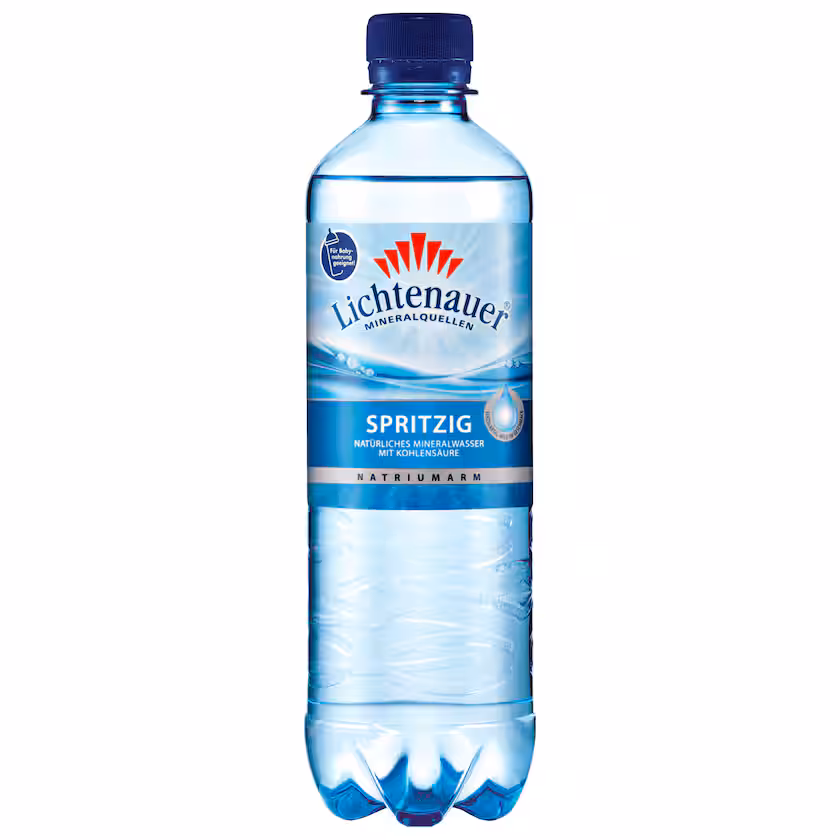 Lichtenauer Mineralwasser Spritzig 0,5l EINWEG
