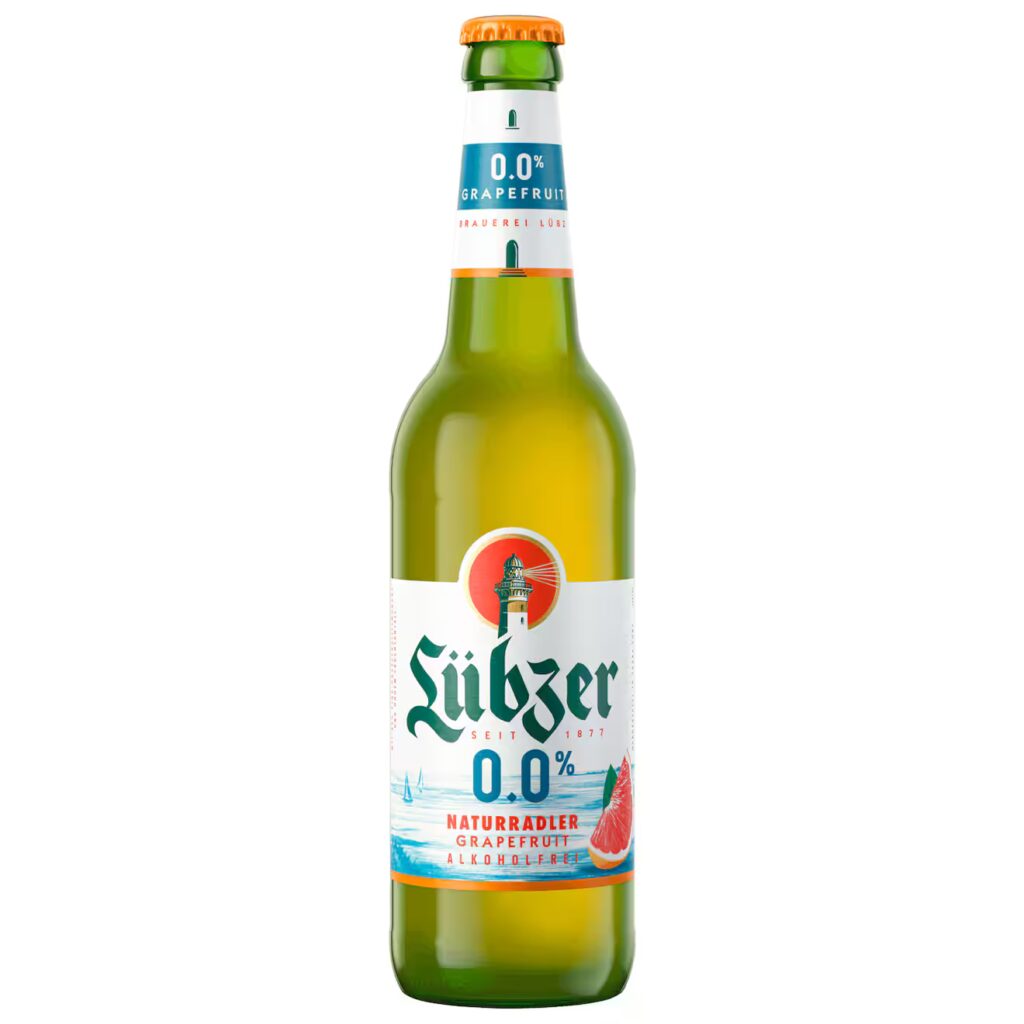 Lübzer 0,0% Naturradler Grapefruit alkoholfrei 0,5l MEHRWEG