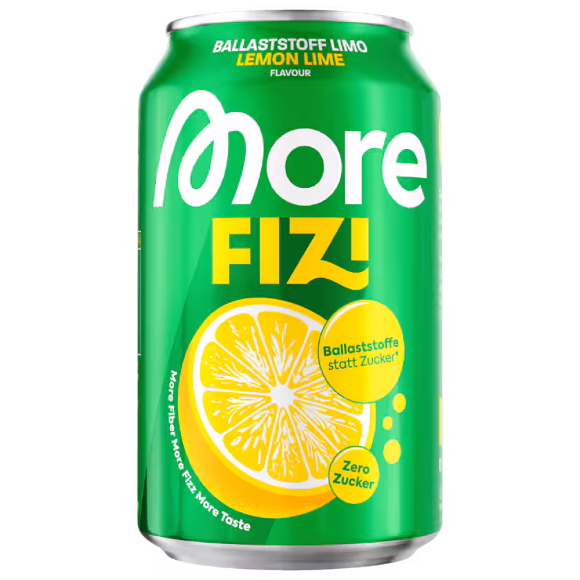 More Fizi Ballaststoff Limo Lemon Lime Zero 0,33l EINWEG