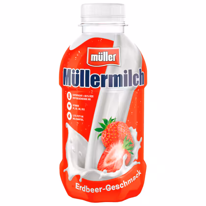 Müller Müllermilch Erdbeere 400ml EINWEG