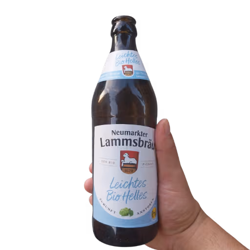 Neumarkter Lammsbräu leichtes Bio Helles 0,5l MEHRWEG