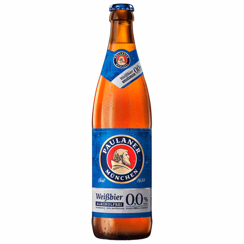 Paulaner Weißbier alkoholfrei, 0,5l MEHRWEG