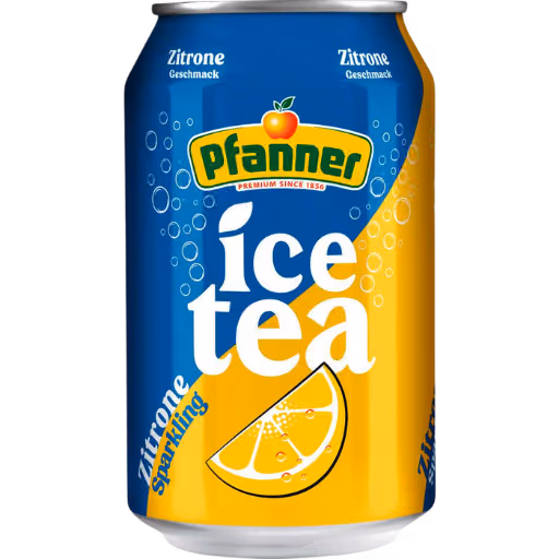 Pfanner Eistee Lemon Sparkling 0,33l EINWEG