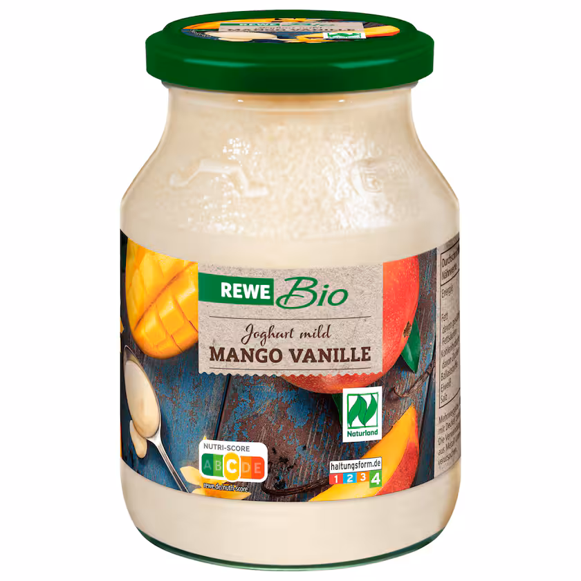 REWE Bio Joghurt Mango Vanille 500g MEHRWEG
