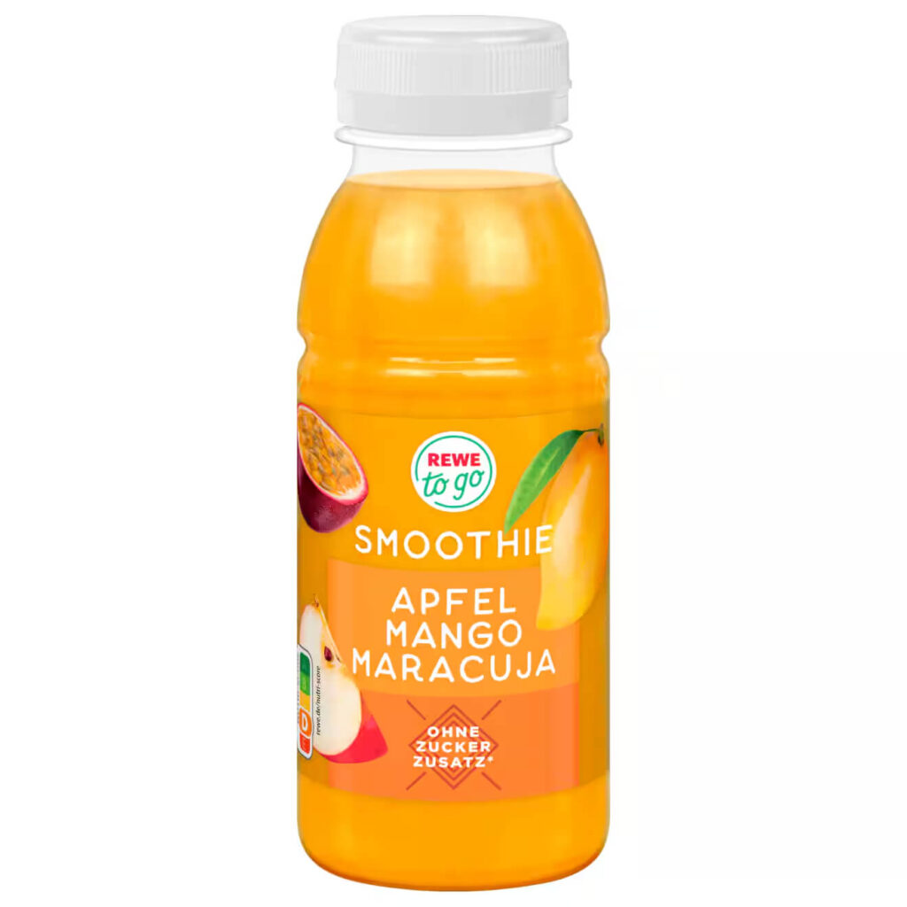 REWE to go Apfel Mango Maracuja Smoothie 250ml EINWEG