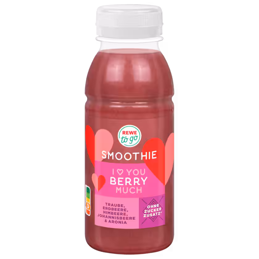 Rewe to go Smoothie Traube, Erdbeere, Johannisbeere & Aronia 0,25l EINWEG