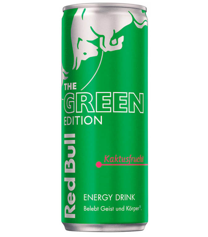 Red Bull Energy Drink Green Edition Kaktusfrucht 0,25l EINWEG