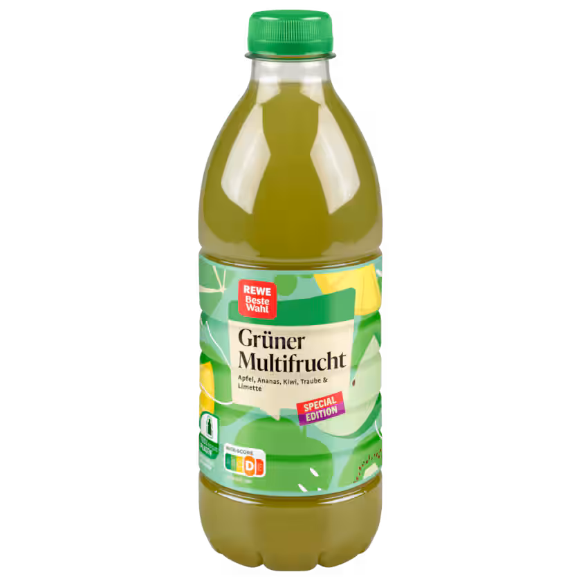 Rewe Beste Wahl Grüner Multifrucht 1,0l EINWEG