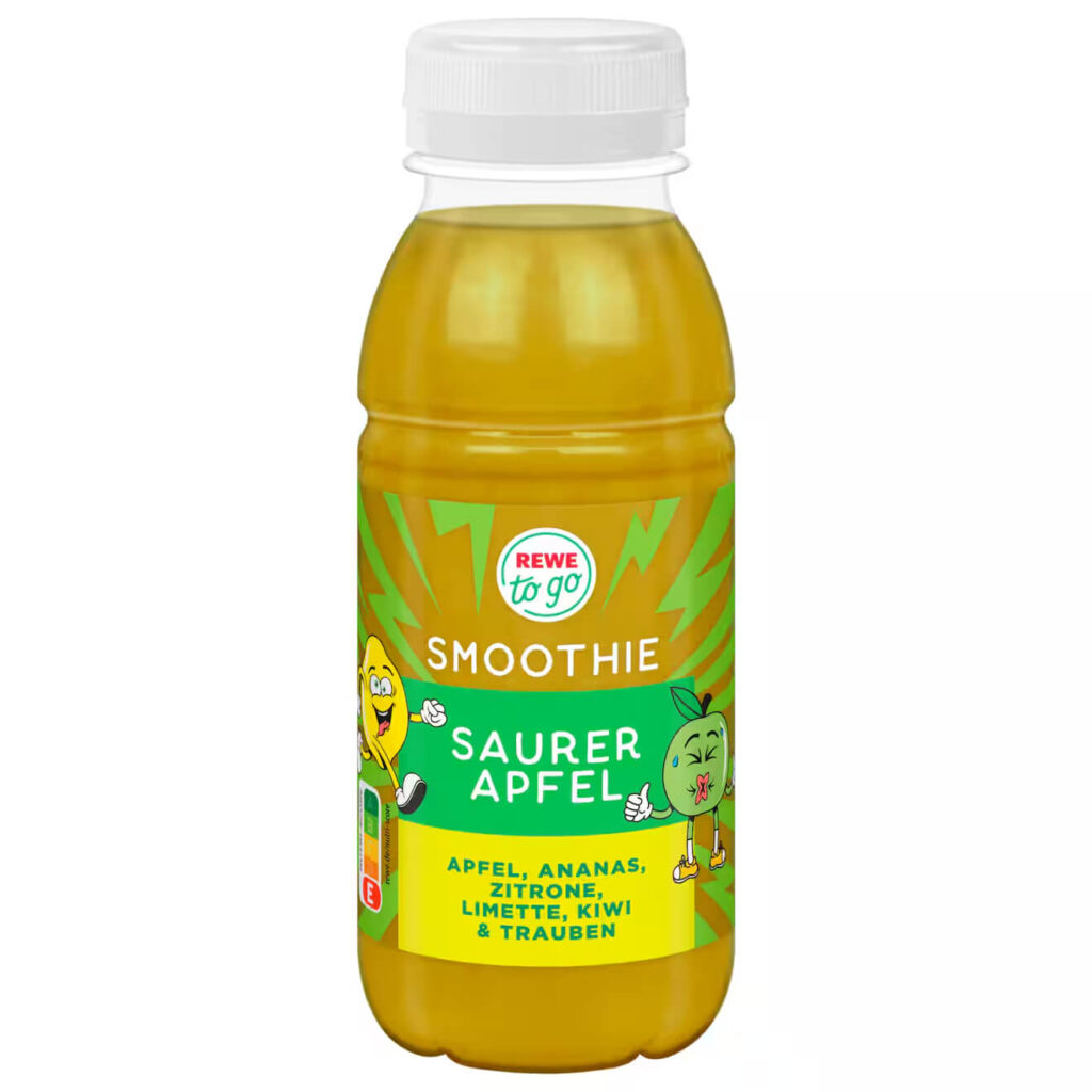Rewe To Go Smoothie Saurer Apfel 250ml EINWEG