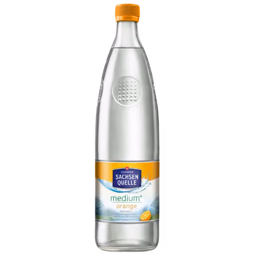 Sachsenquelle medium Orange 0,75l MEHRWEG