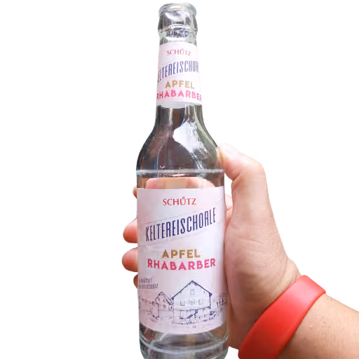 Schütz Keltereischorle Apfel Rhabarber 0,33l MEHRWEG