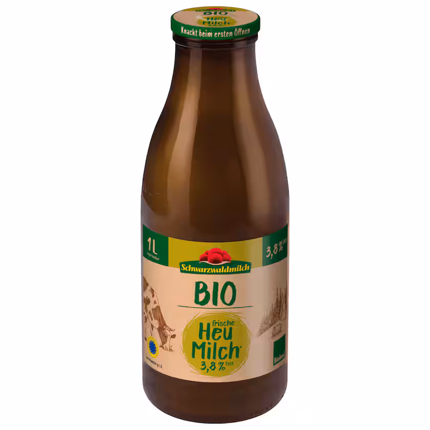 Schwarzwaldmilch Bio Frische Heumilch 3,8% 1l MEHRWEG