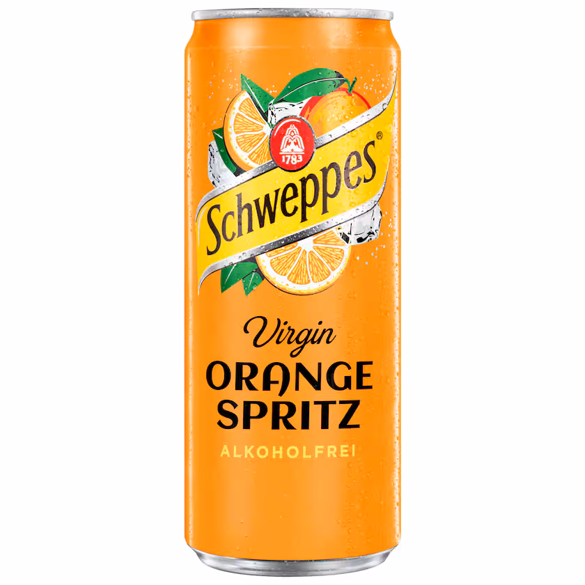 Schweppes Virgin Orange Spritz alkoholfrei 0,33l EINWEG