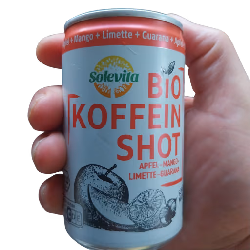 Solevita Bio Koffein Shot Apfel-Mango-Limette-Guarana 0,2l EINWEG