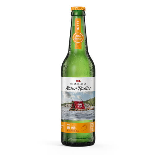 Strandräuber Natur Radler Mango 0,5l MEHRWEG