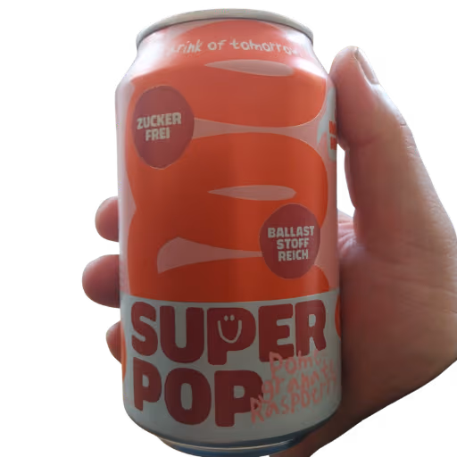 Superpop Pomegrante Raspberry 0,33l EINWEG