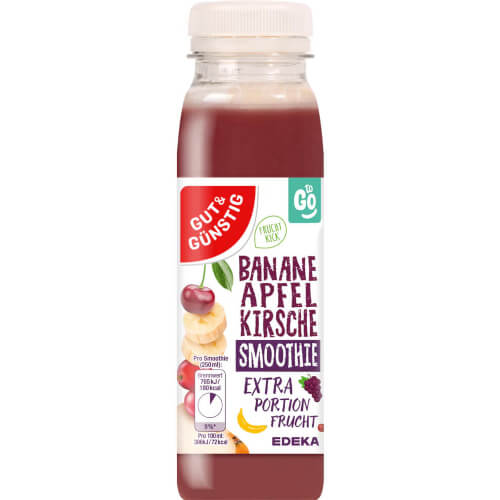 GUT&GÜNSTIG Smoothie Banane-Apfel-Kirsche 0,25l EINWEG