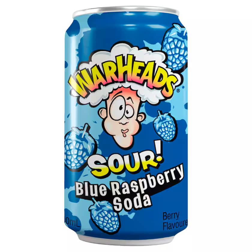 Warheads Soda Sour Blue Raspberry 0,33l EINWEG