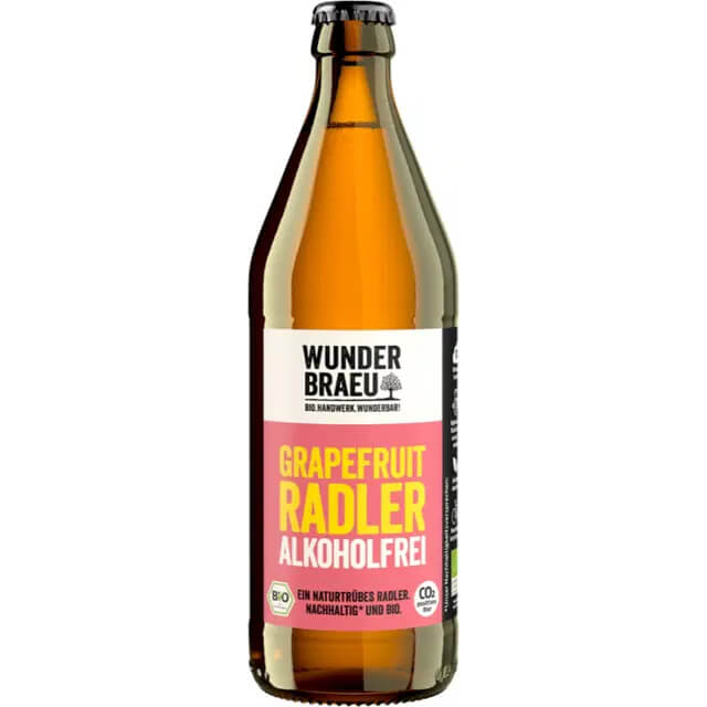 Wunderbraeu Grapefruit Radler alkoholfrei 05,l MEHRWEG