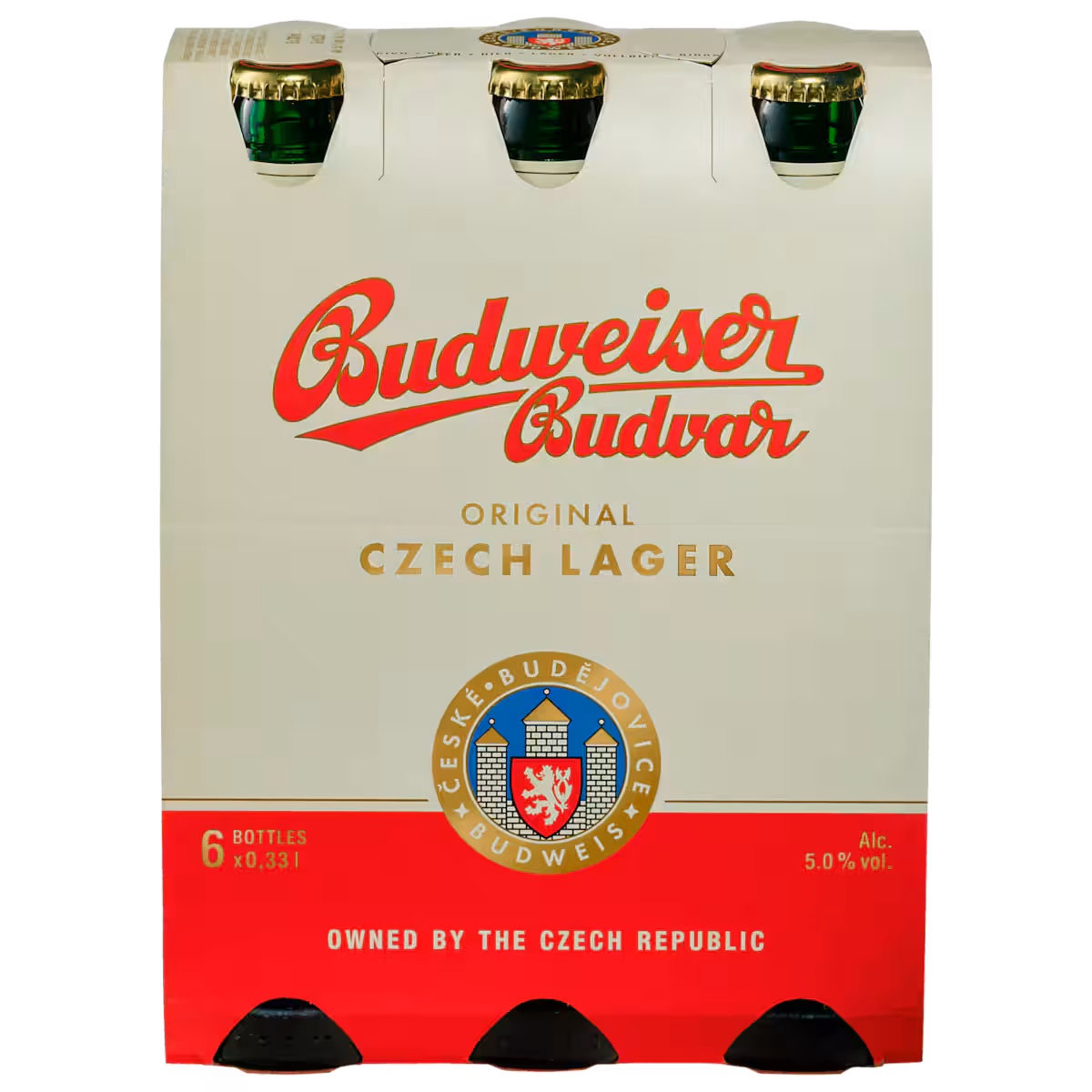 Budweiser Budvar Premium Lager 6×0,33l MEHRWEG