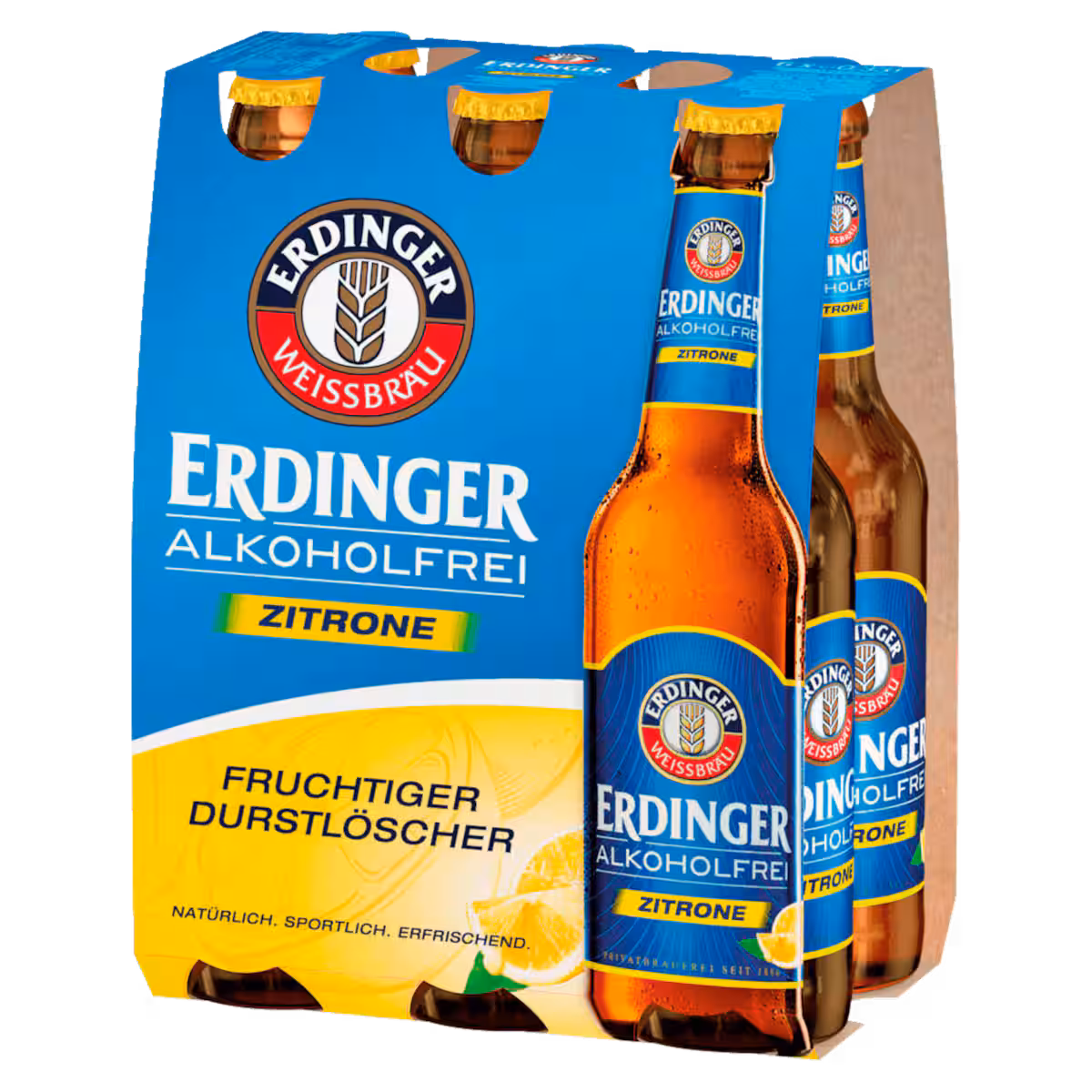 Erdinger Zitrone alkoholfrei 6×0,33l MEHRWEG