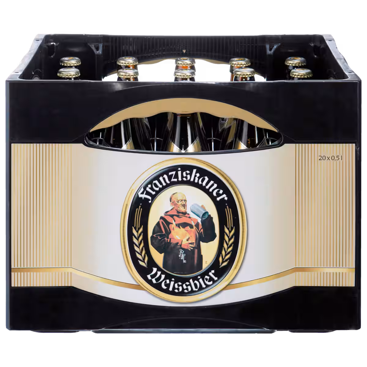 Franziskaner Hefe-Weißbier Hell naturtrüb 20×0,5l MEHRWEG
