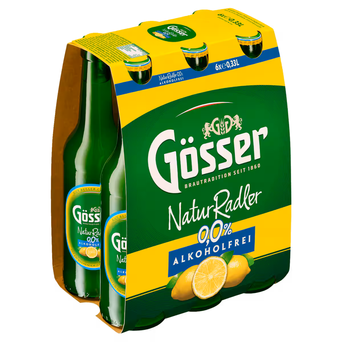 Gösser Natur Radler alkoholfrei 6×0,33l MEHRWEG