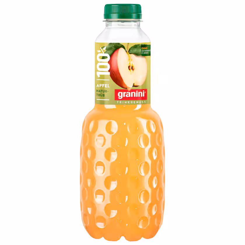 granini Trinkgenuss Apfel naturtrüb 100% Saft 1l EINWEG